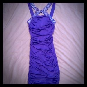 Purple City Triangles Dress